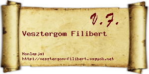 Vesztergom Filibert névjegykártya